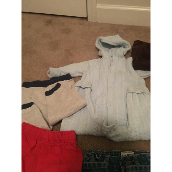 Baby Infant Boys 10 Piece Mixed Clothing Lot Winter Fall Size 6/9 Months - Picture 2 of 12